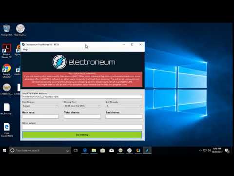 how to mine Electroneum on Windows