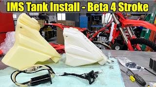 Installing an oversized IMS Tank on a Beta 4-Stroke Motorcycle (AB-23007)