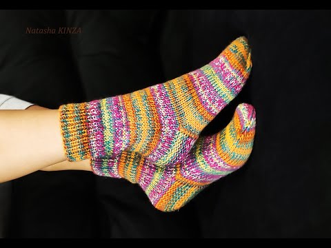БАЗОВЫЕ НОСКИ ЗА ВЕЧЕР-Knitted Socks-Calcetines De Punto-Stricksocken-Strikkede Sokker-Chaussettes