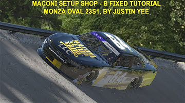 iRacing Fixed NASCAR Series Tutorial: B Fixed Xfinity at Monza Oval 23S1. Maconi Setup Shop