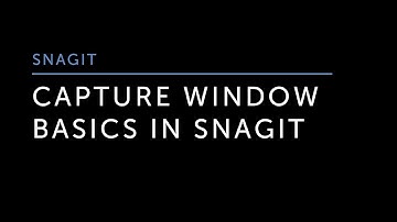Capture Window Basics in Snagit
