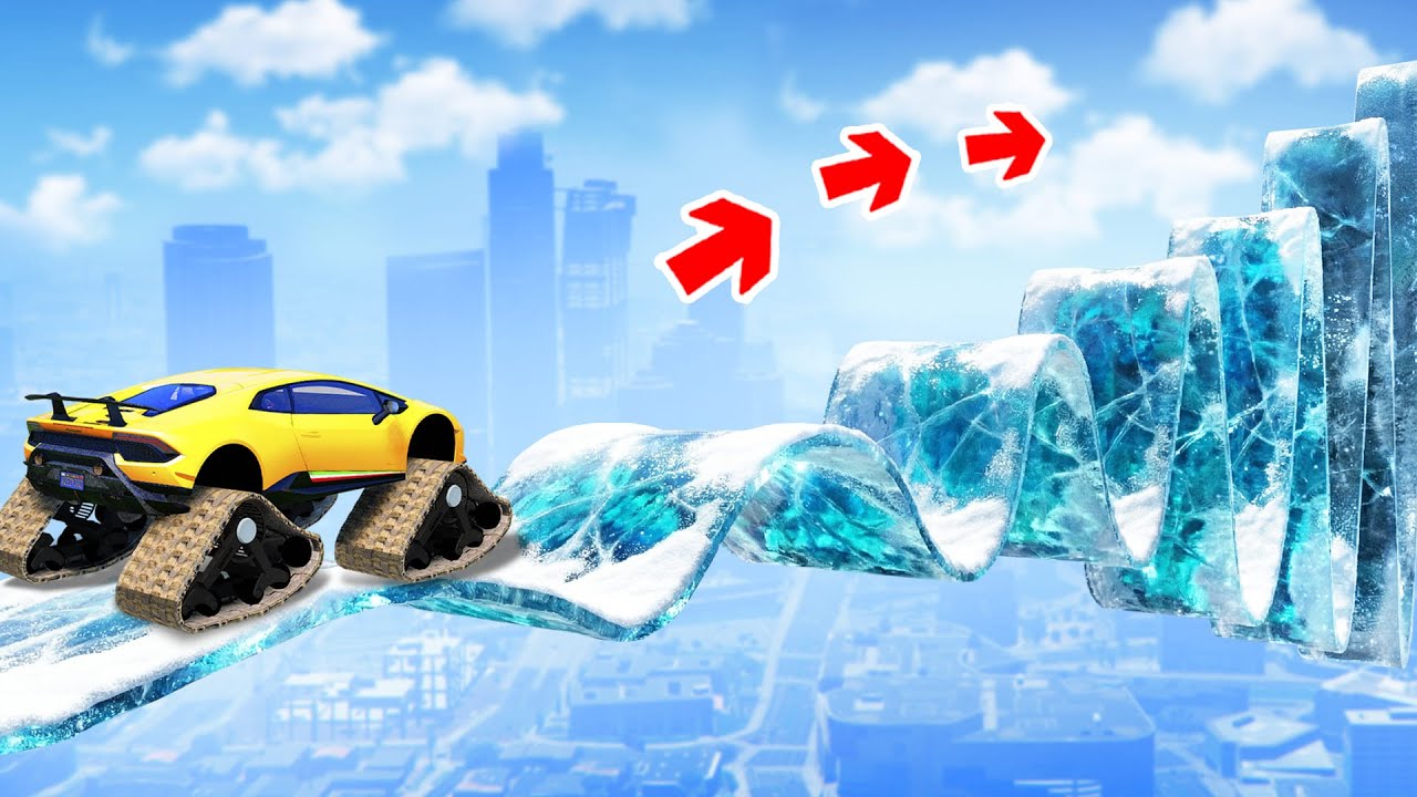 СМОЖЕТ ЛИ МОНСТР ТРАК ПРОЕХАТЬ ПО ЛЬДУ В ГТА 5 ? - ЭКСПЕРИМЕНТ В GTA 5