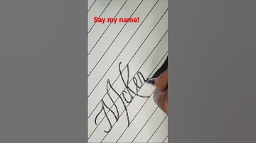 Say my name -- McKenna!  Beautiful American Cursive #easy #calligraphy #lettering #relaxing #how