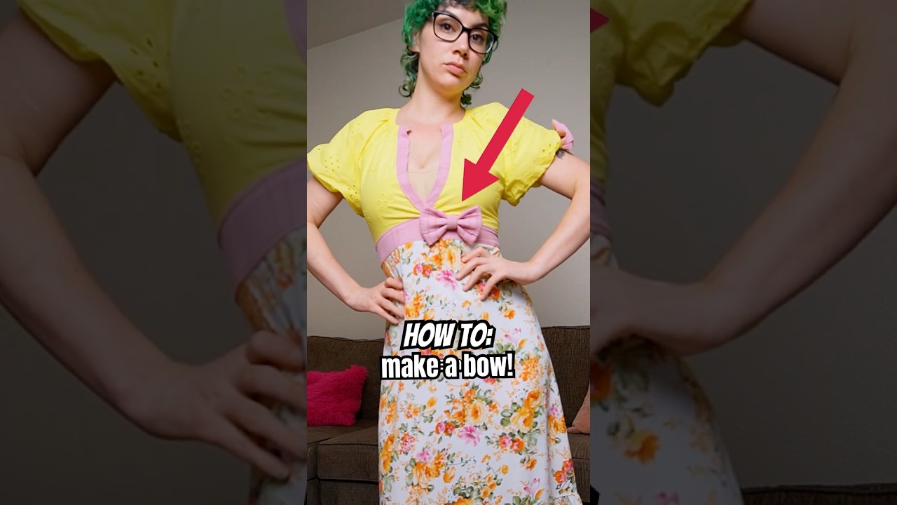 🎀 EASY bow-making tutorial (using fabric) 🎀 #howtomake #cosplaybasics #cosplaydiy