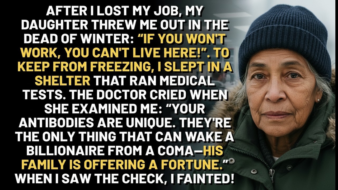 My daughter threw me out. I sold my antibodies for a warm bed. Then found out they're worth millions