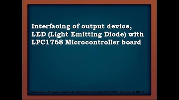 ARM CORTEX-M3 LPC-1768 Keil5 tutorial-3_interfacing LEDs