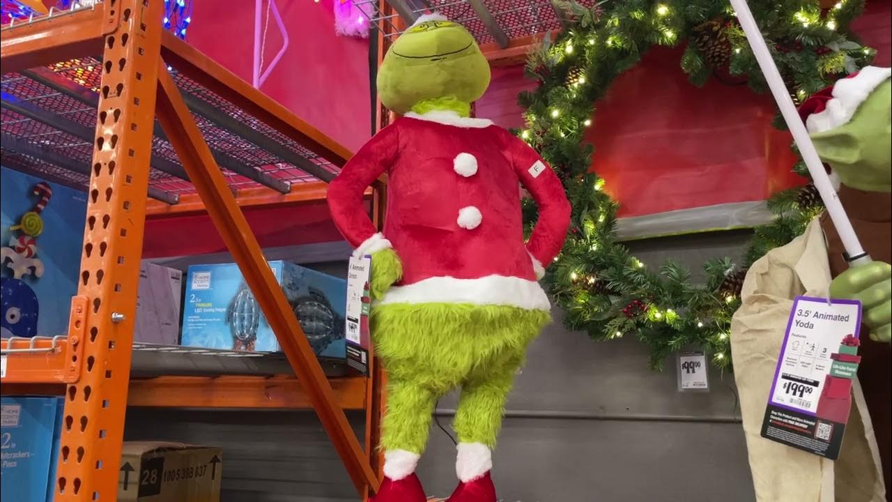 Gemmy 2023 Animated Grinch InStore Demo at The Home Depot YouTube