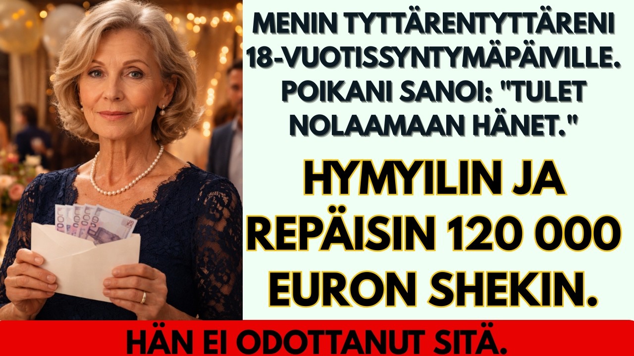 Tulin tyttärentyttäreni 18-vuotissyntymäpäiville – mutta poikani sanoi Nolaat hänet Joten minä...