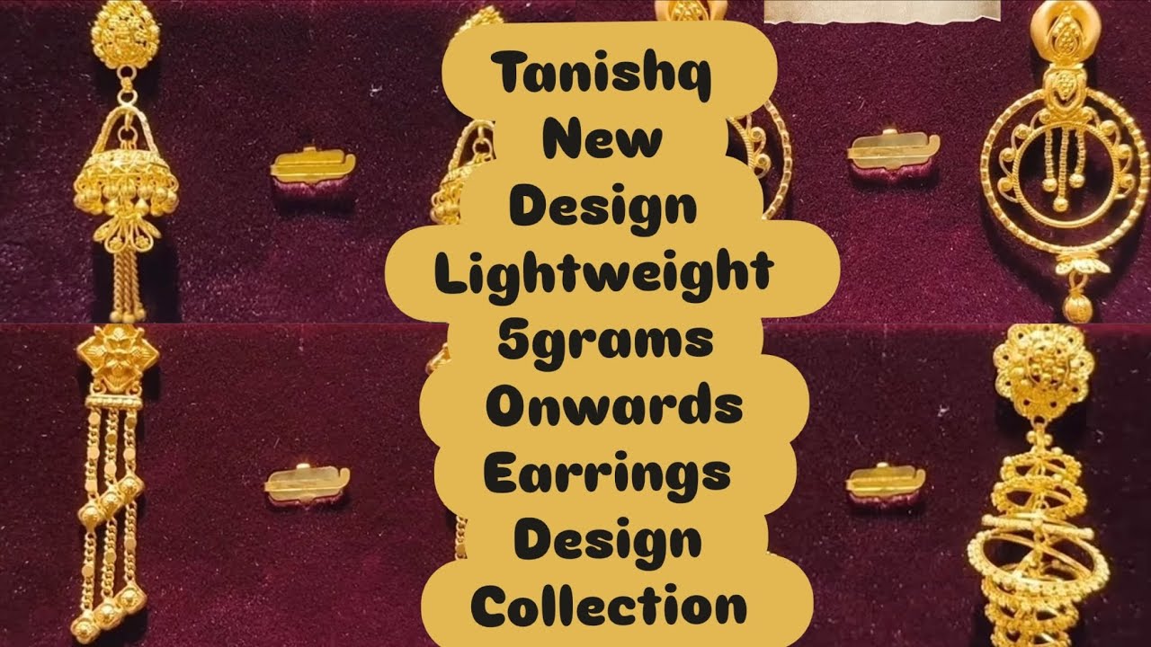 Легкие серьги Tanishq весом от 2 грамм, коллекция 2k26 |