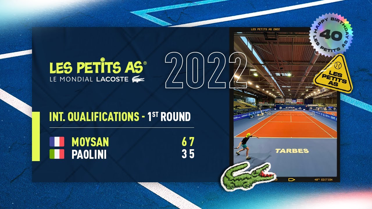 Les Petits As 2022 | Boys International Qualifying | Raphael MOYSAN (FRA) vs. Claudio PAOLINI (ITA)