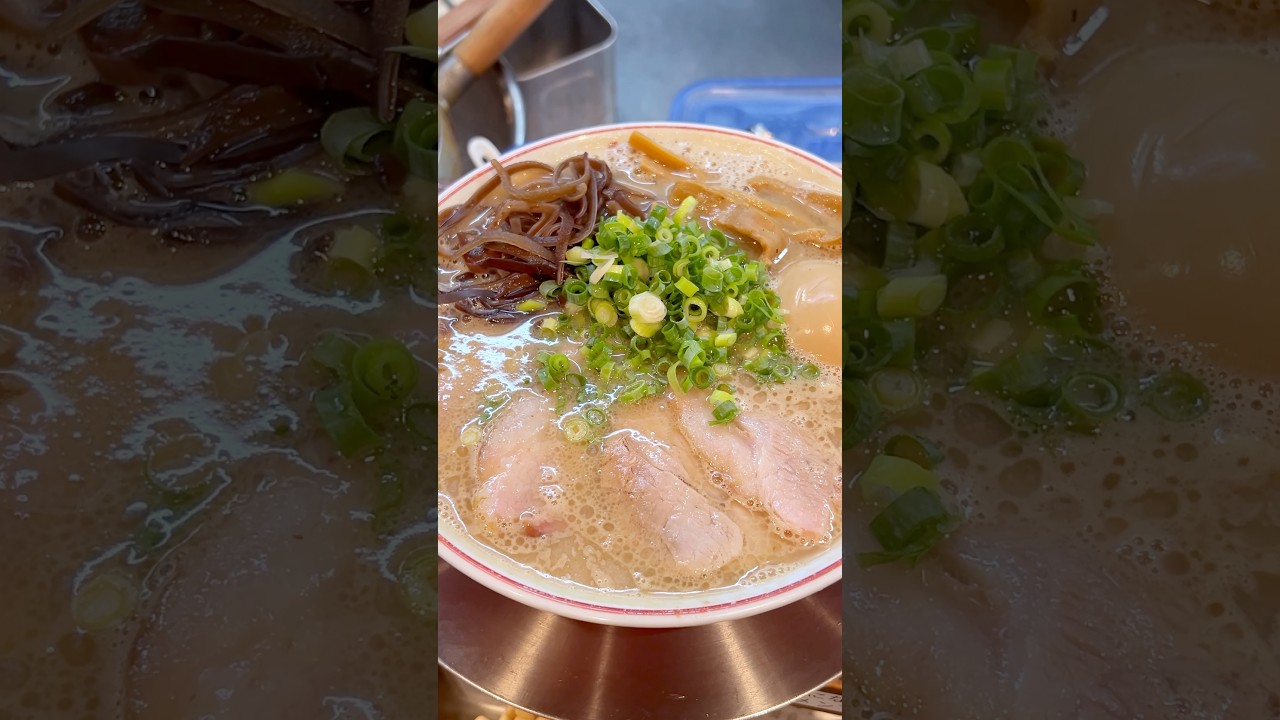 熟成発酵の旨味が広がる豚骨ラーメン!自家製麺に2種のチャーシューを合わせた濃厚な一杯【豚骨ラーメン 開王】