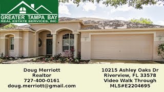 10215 Ashley Oaks Dr, Riverview Video Walk Through