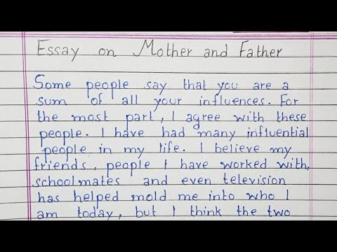 essay in mother father