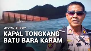 Tongkang Batu Bara Tenggelam, Muatan Ancam Cemari Pantai Pangandaran | Liputan 6