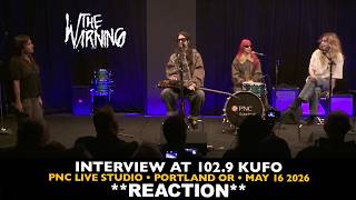 Reaction: The Warning Interview on 102.9 KUFO (PNC Live Studio May 16 2026)