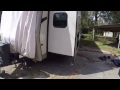 Recentering a slideout on a travel trailer equipped with Lippert Electric Slides