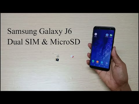 How to insert SIM & MicroSD Card in Samsung Galaxy J6