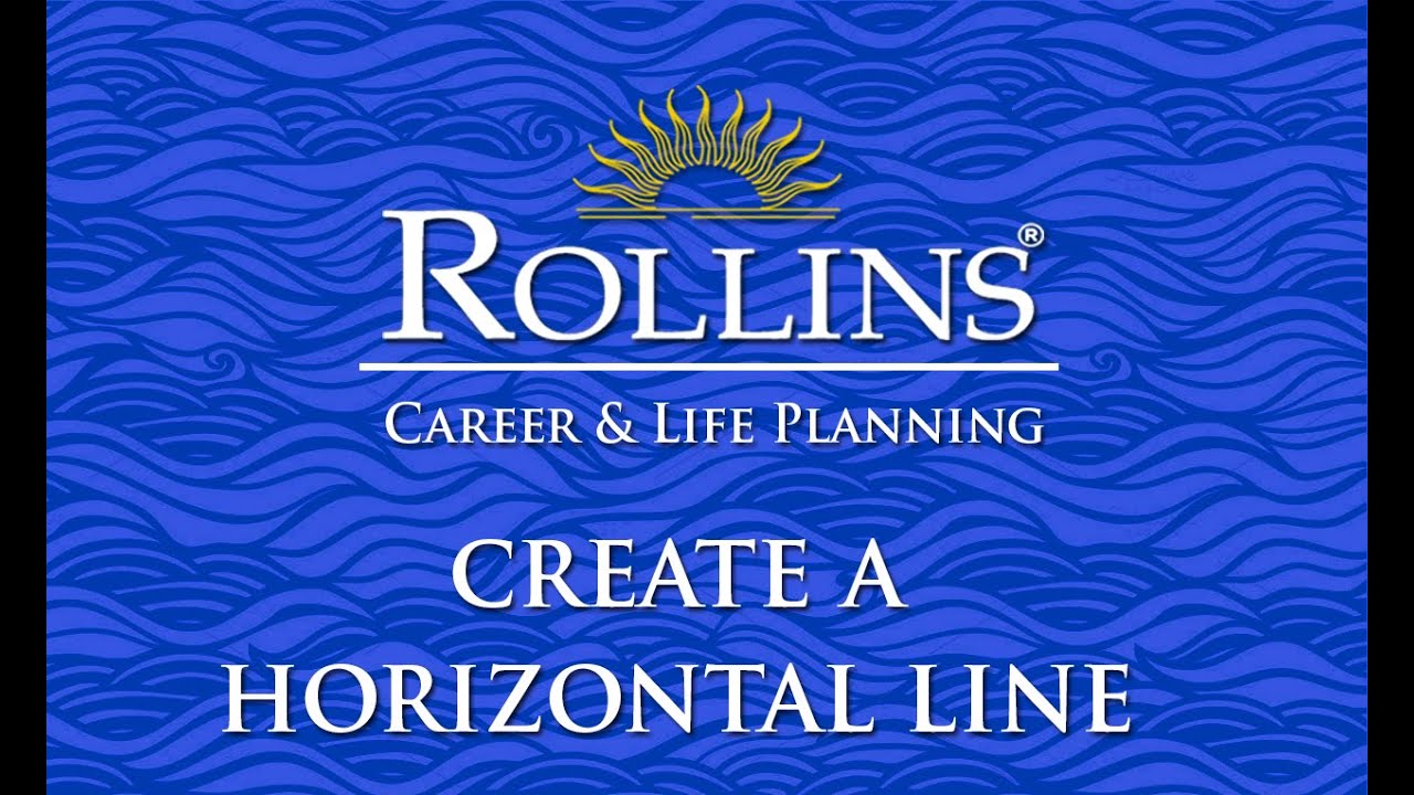 How to Add a Horizontal Line in Microsoft Word - YouTube