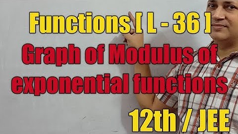 Graph of modulus of exponential function graph  of modulus of exponential function  kota faculty Hd