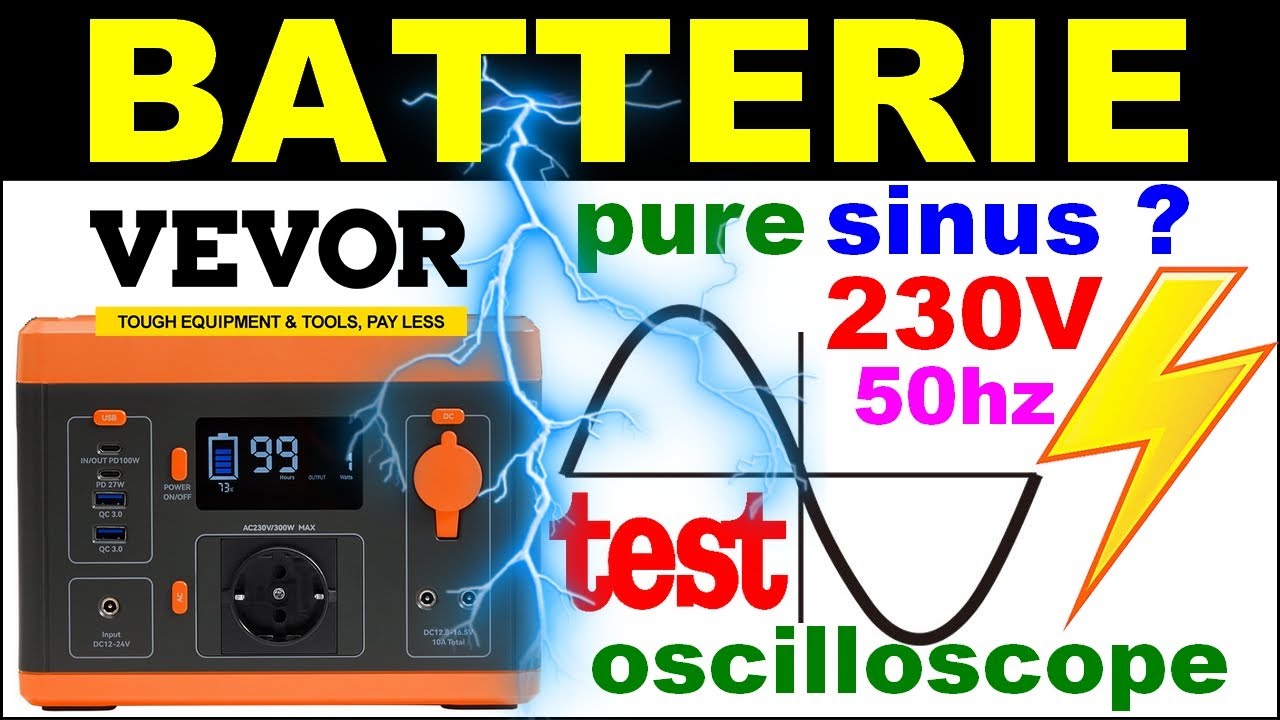 VEVOR Générateur Électrique Portable Station Énergie Batterie