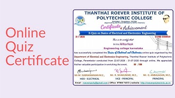 Online Quiz on Basics of Electrical and Electronics Engineering 2020 | With Free Certificate