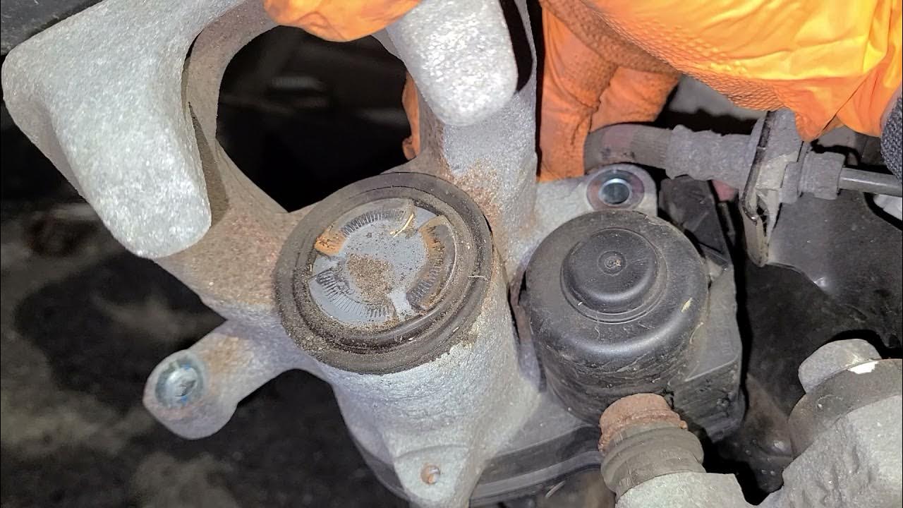 Nissan Rogue Brake Pad Replacement | Electric Parking Brake - YouTube