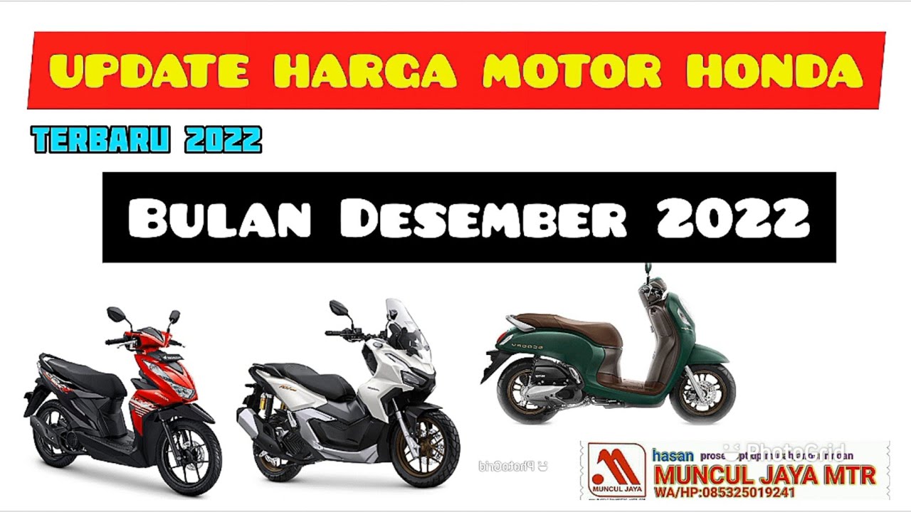 Daftar harga motor honda terbaru 2022 update harga motor honda baru