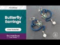 SilverSilk Butterfly Earrings