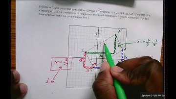 Proving that a shape is a parallelograms when given coordinates.