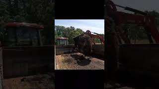 Using 2 Tractors on this Job.  Hauling away composted manure. - Highlight Reel