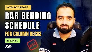 How to Create Bar Bending Schedule In Excel | Column Necks BBS in Excel اردو/ हिंदी