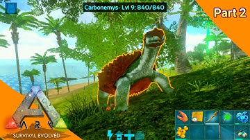 Ark Survival Evolved Mobile: Gameplay Walkthrough Part #2 (HUNTING, CRAFTING, TAMING DINOS)
