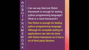 TCS Python Robot Framework Interview Questions and Answers #robotframework #python Part 1
