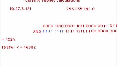 Class A Subnet Calculations the Easy way