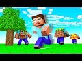 MINECRAFT AVEC LES BLOCS QUI ATTAQUE !