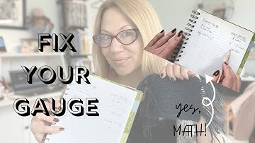 Fix Your Gauge: How to Adjust a Pattern to your Row Gauge #knitting #tutorial