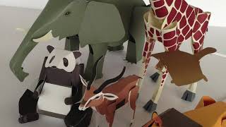 小学館クラフトぶっくシリーズ第二弾　りったい どうぶつ館　(再アップバージョンです)　 CRAFT BOOK Three-dimensional of Animals