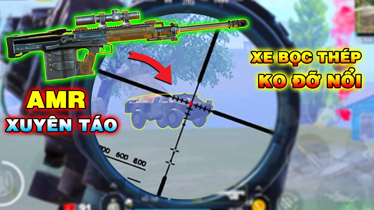 Đụng Là Lụm - Khiến Các Team Địch Sợ Hãi | AMR Bắn Xuyên Xe Bọc Thép!!! [PUBG Mobile]