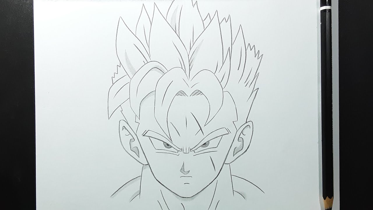 How to Draw Gohan from Dragon Ball Z with Easy Step by Step Drawing  Tutorial - Page 2 of 2 - How to Draw Step by Step Drawing Tutorials