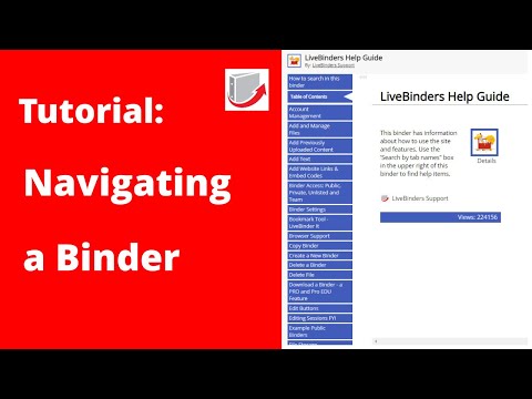 Digital Binders: Navigating a LiveBinder - video from LiveBinders