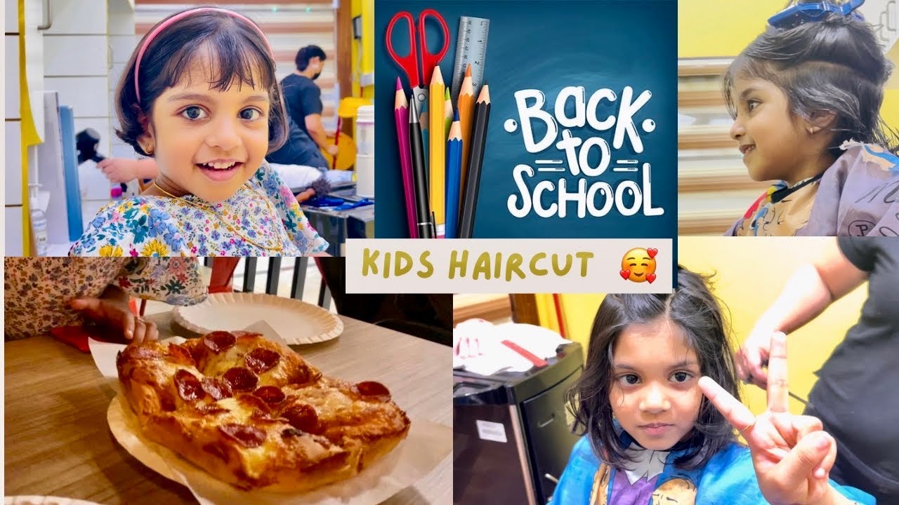 BACK TO SCHOOL PREPRATIONI TODDLER HAIRCUT QATAR PIZZAHUT 