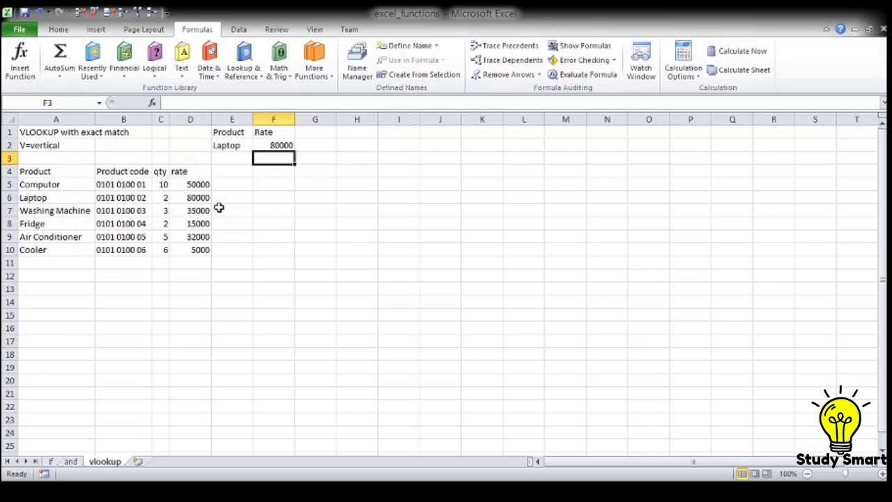 vlookup-function-ms-excel-youtube