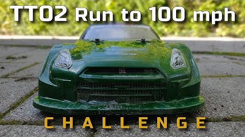 Tamiya TT02 speed run 171 km/h (106 mph)