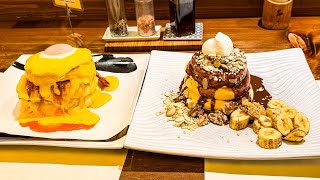 japanese food - japan's fluffiest pancake  大人気紅鶴パンケーキ