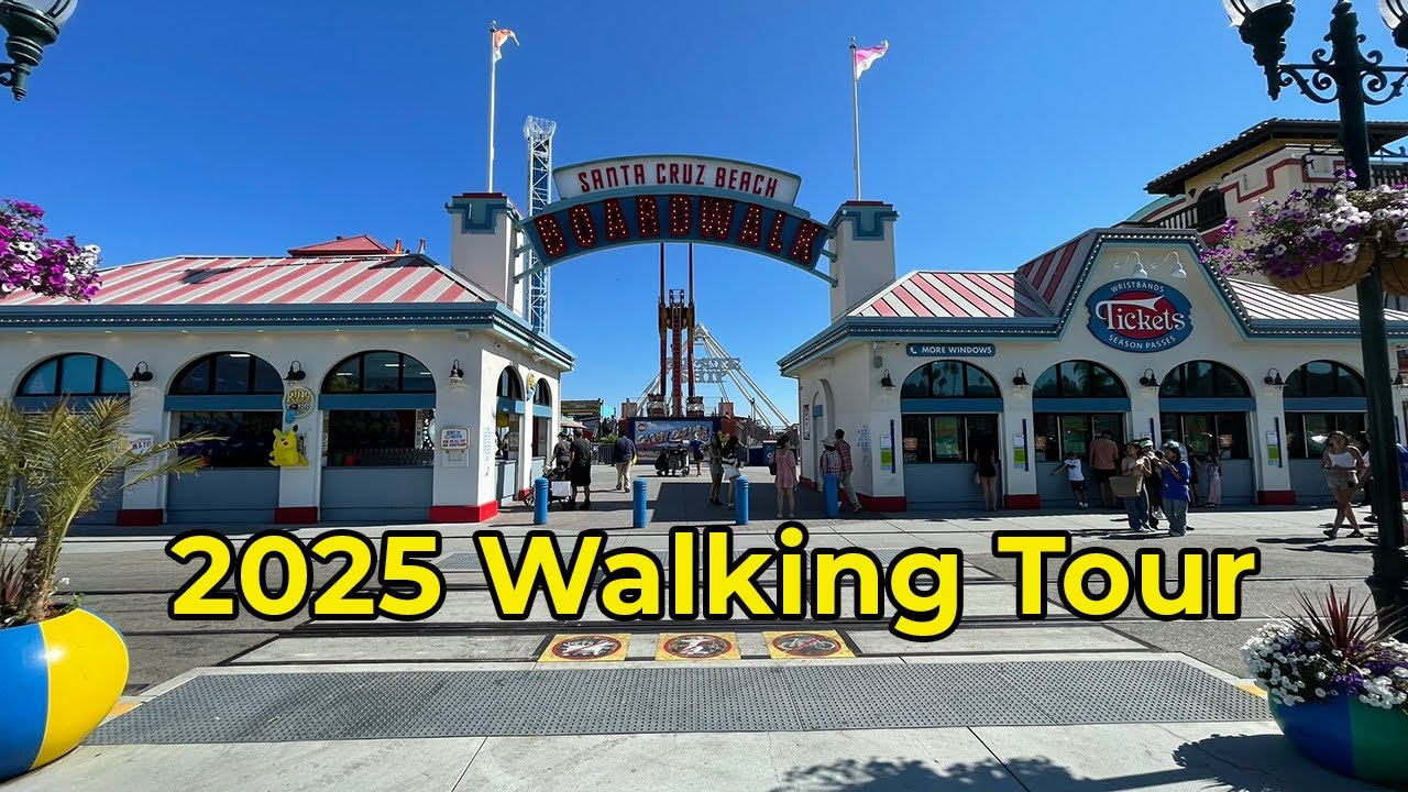 Santa Cruz Beach Boardwalk Walking Tour 2025