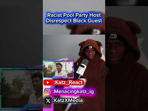 Racist Pool Party Host Disrespect Black Guest #funny #fyp #tomorrowsteachings #parody #funnyvideo