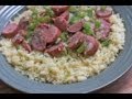 Cajun Kielbasa Couscous - We KILLED this for lunch.
