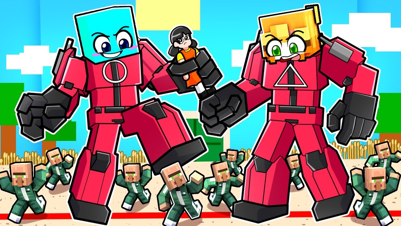 Awita y Mía son TRANSFORMERS de Squid Game en Minecraft!
