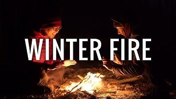 Starting a Fire in the Winter with Natural Tinder