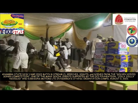 Anambra State NYSC Social Show (2022 Batch B Stream 2) OCI Foundation and Jolly Jolly Noodles 3/8/22